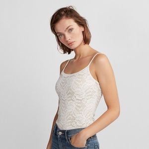 EXPRESS Cream Lace Cami